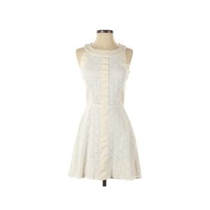 W118 by WALTER BAKER | Ivory A-Line Dress Sz XS Cut-Outs Embroidered Women's